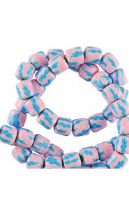 Polymer beads 6mm - Peonia pink